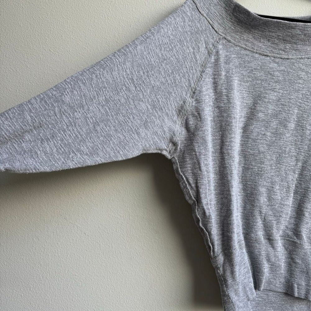 We The Free People Y2K 2000’s Palisades Top SMALL Off Shoulder Boat Neck Grey - Picture 3 of 7